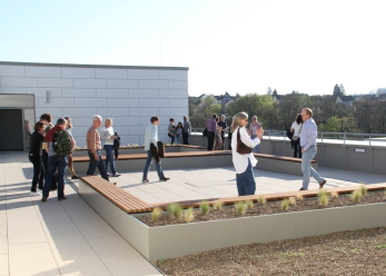 Auch die Dachterrasse stand denGaesten offen Foto Wolgang Metzler